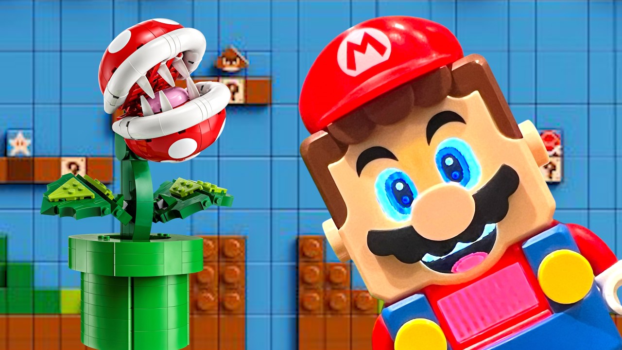 Building the LEGO Piranha Plant in 1 Minute (MAR10 Day)