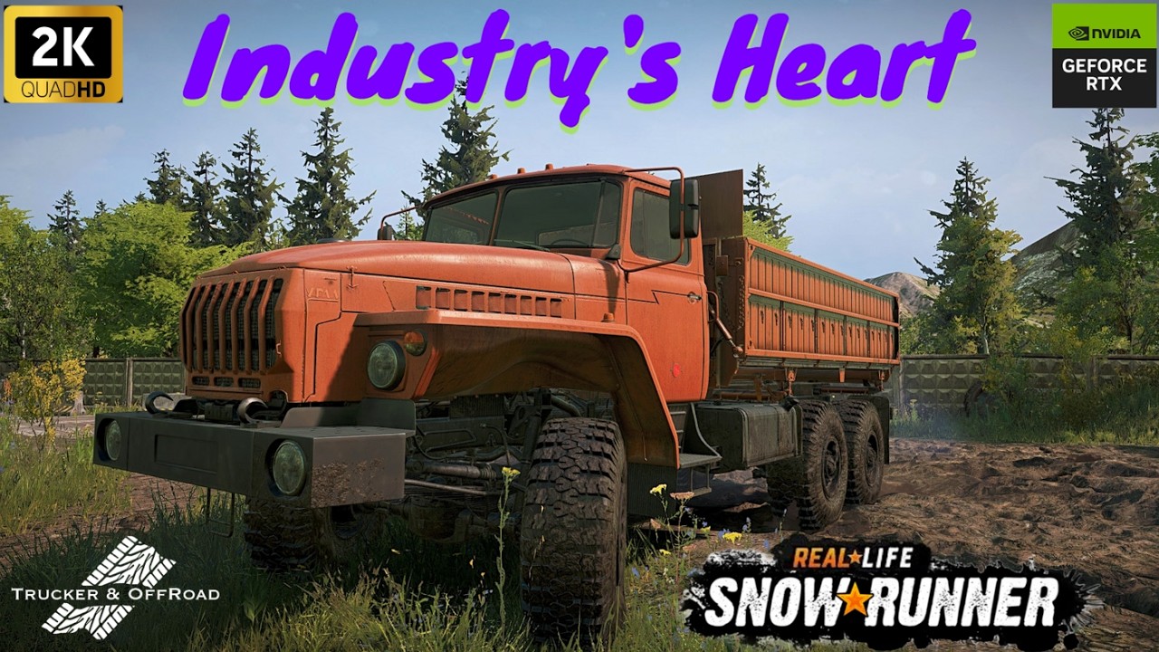 Snowrunner Мод карта Сердце промышленности от 13Deed/RealLife mod+privat mod+Heavy stonesV2+Mud mod