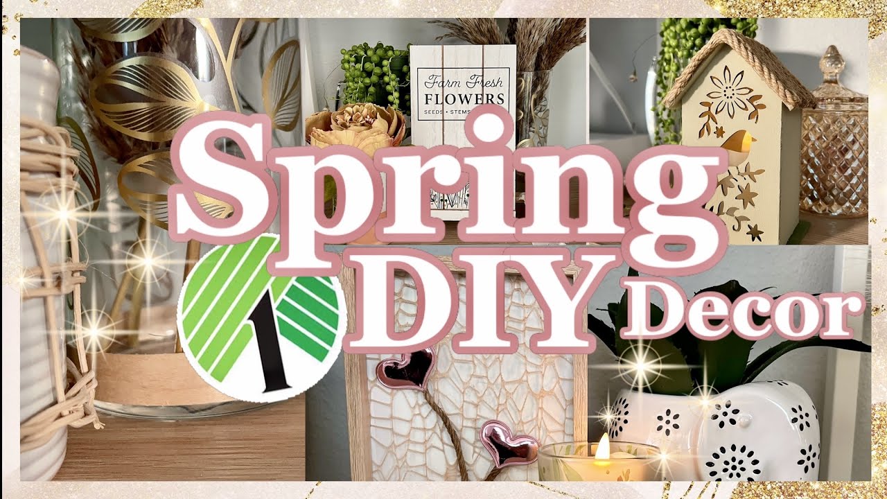 DOLLAR TREE SPRING DIY DECOR | Super simple craft ideas!
