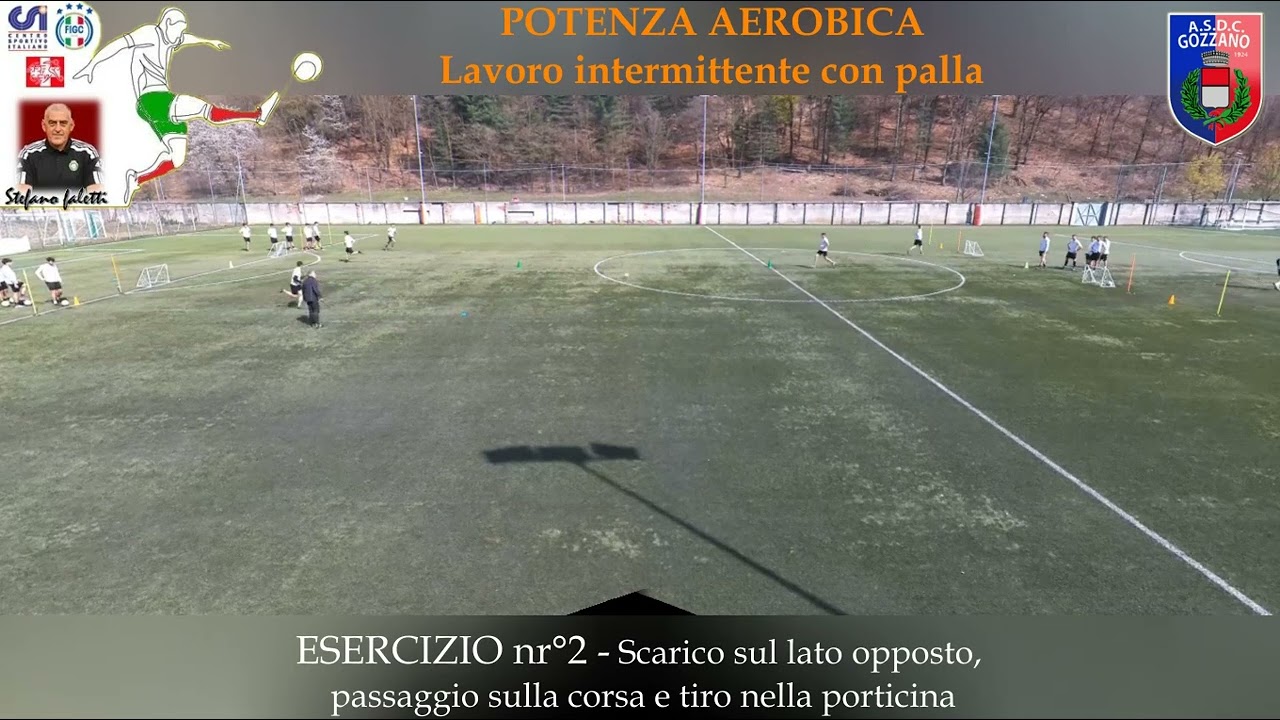 CALCIO - POTENZA AEROBICA - lavoro intermittente con palla