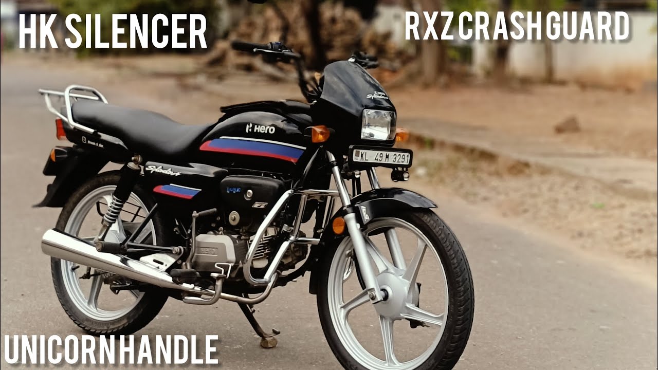 HK SILENCER & RXZ CRASH GUARD & UNICORN HANDLE!! (INSTALLING VIDEO)(ഇപ്പോ വണ്ടി look അയ്യോ)