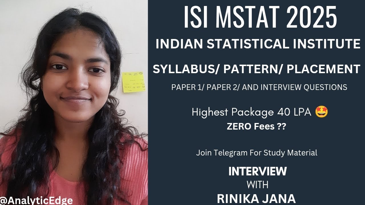 ISI MSTAT 2025 || ISI MSTAT PLACEMENT || ISI MSTAT SYLLABUS || ISI MSTAT ELIGIBILITY | ISI INTERVIEW