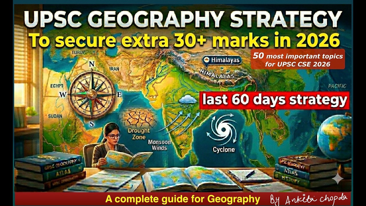 UPSC CSE 2026|Strategy For Geography| how to secure extra 30+ marks