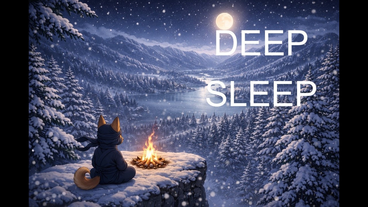 528Hz Miracle Healing Frequency for Deep Sleep | Ninja Dog KAGE (3 Hours)