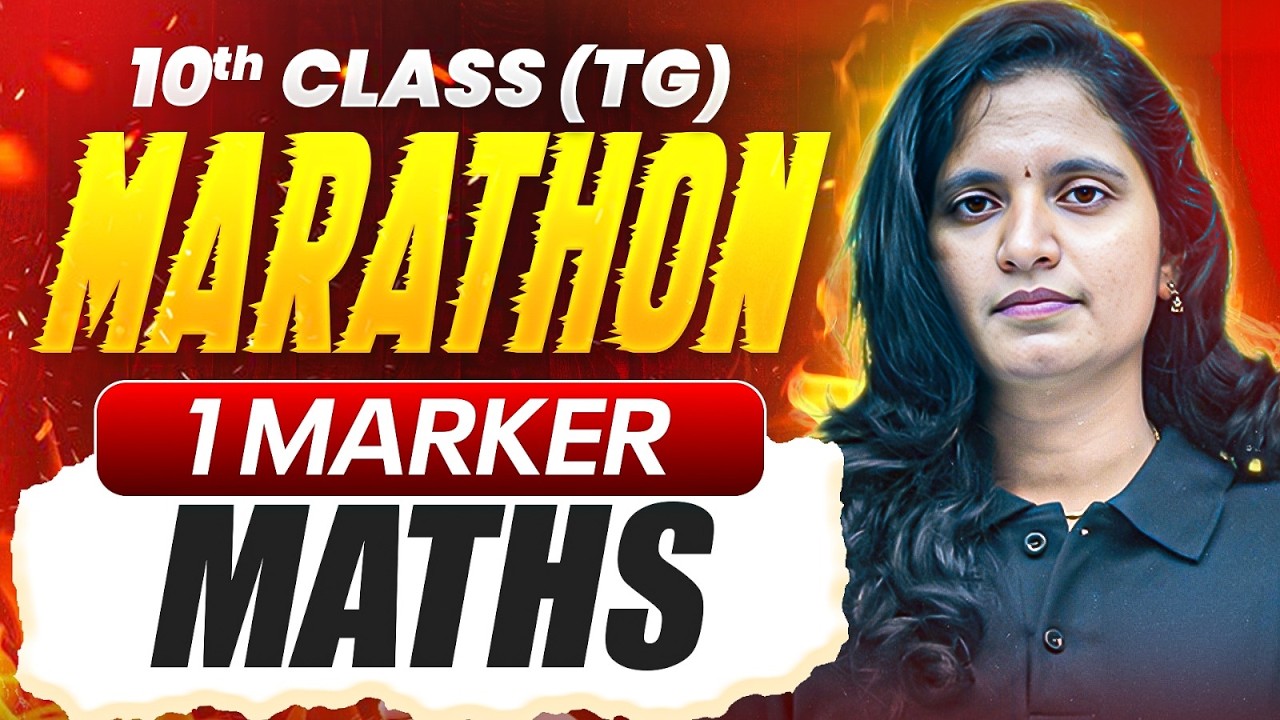 TG 10th Class 1 Marks Marathon | Maths | Public Exam Important Questions