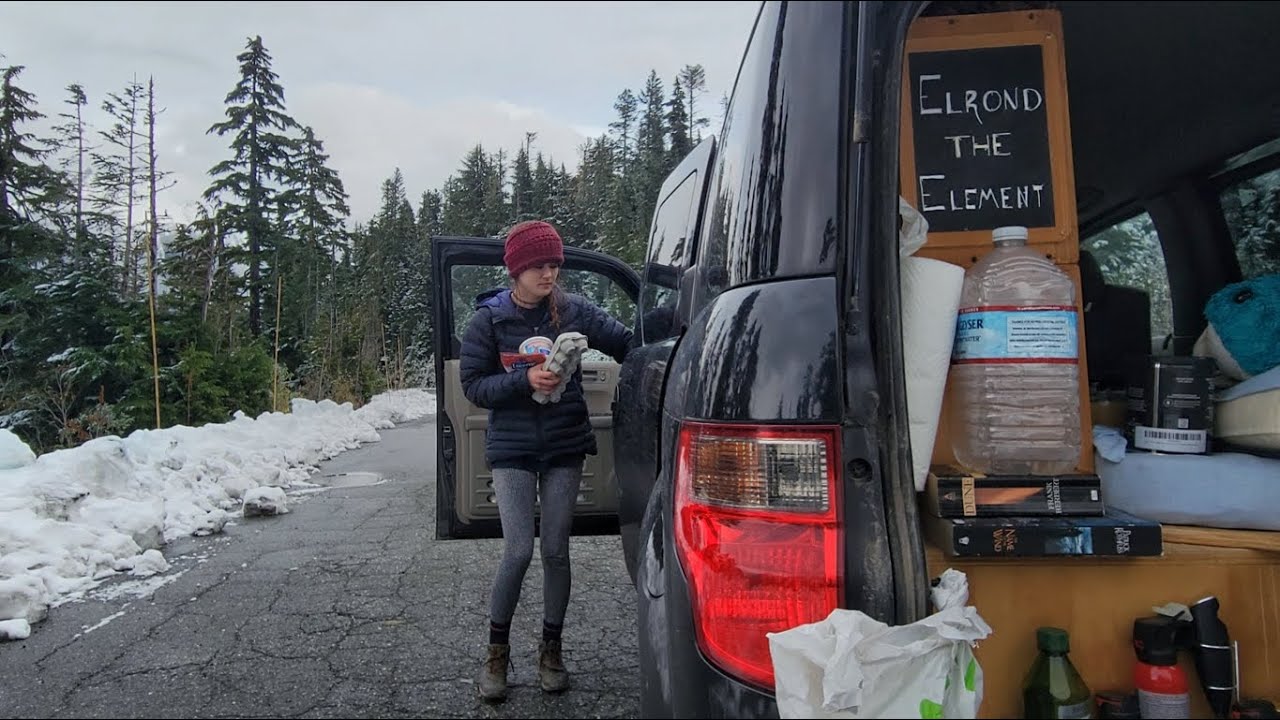 car camping in the mountains