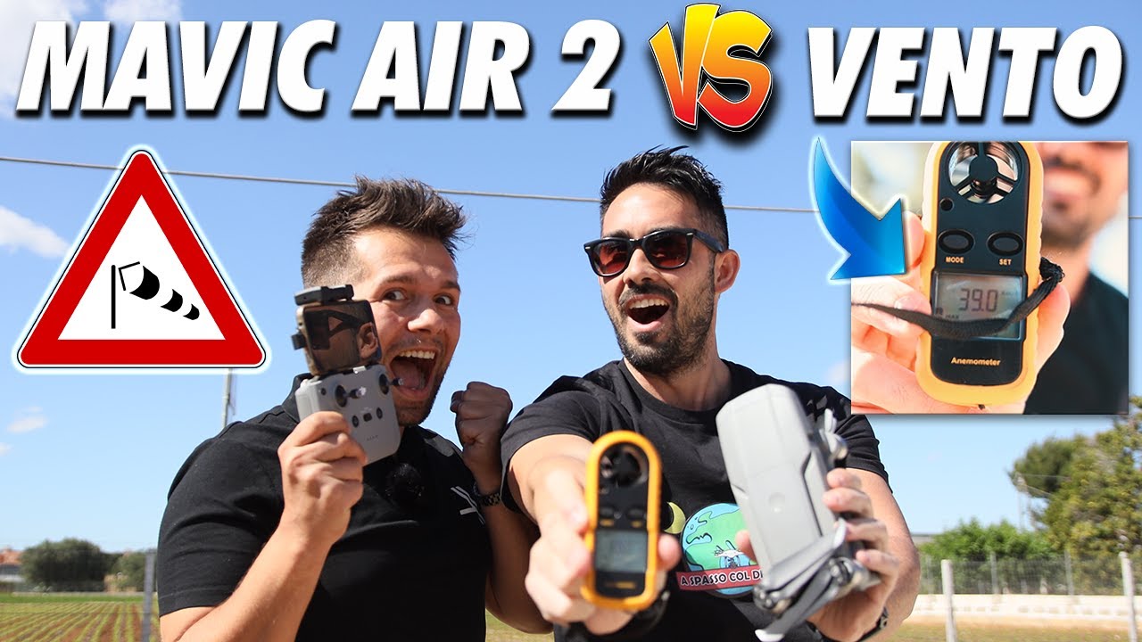DJI MAVIC AIR 2 - TEST con VENTO FORTE 40kmh (al suolo)😱 e Unboxing