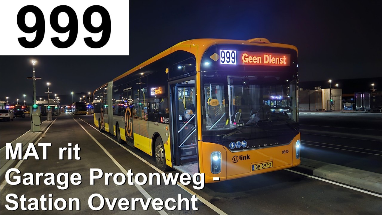 U-OV MAT rit: Stalling Lage Weide - Overvecht Station  | Transdev Utrecht | Transdev 9645 | 2026