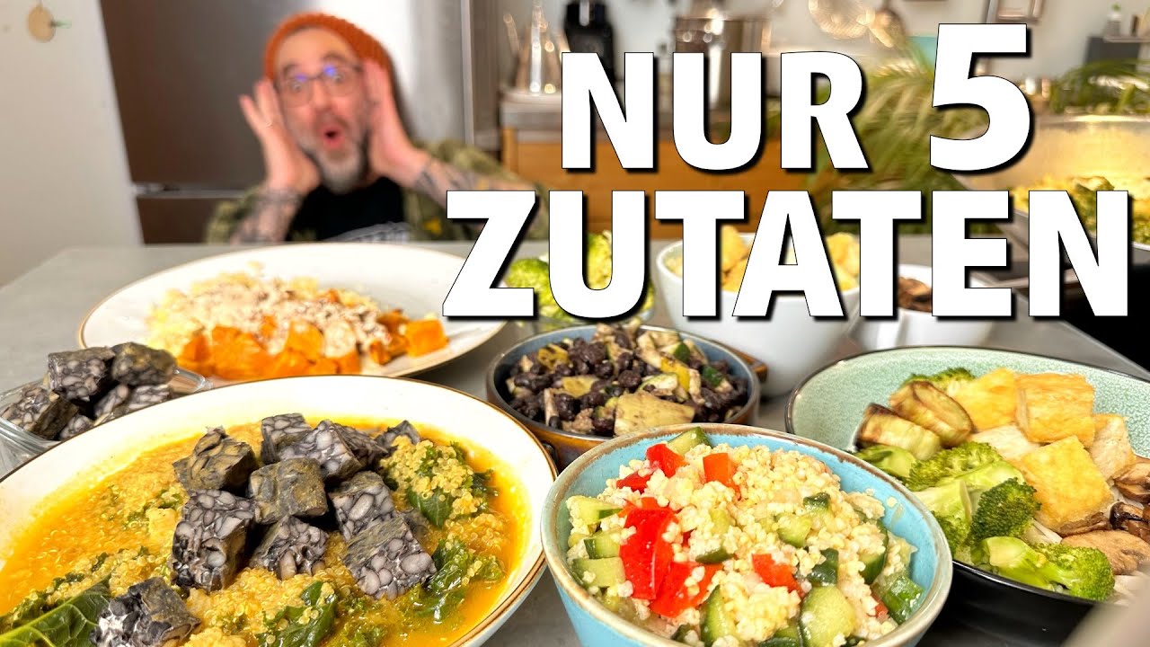 Rezepte die gesund machen - mit nur 5 Zutaten