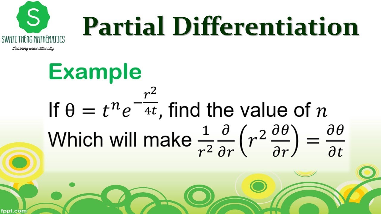 If theta = t^n e^(-r^2/4t), Find the value of n which will make 1/r^2 (r^2 theta_r)_r=theta_t