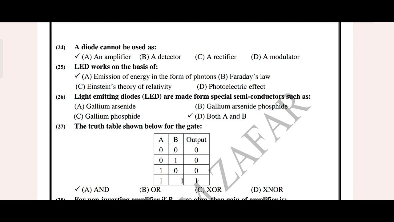 Chapter#18 #Electronics #Important_Notes #MCQs #SQs #Long_questions #examples #numericals