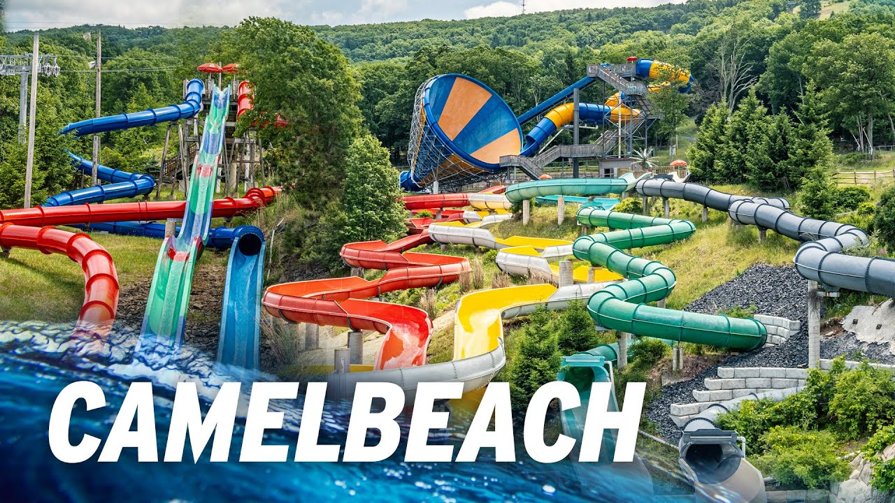 Camelbeach Mountain Waterpark PA | Water Slide POV's 4K 2023