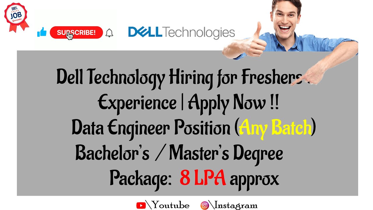 Dell Recruitment For Data Engineer 2022 | Off Campus Drive | Freshers & Experience
