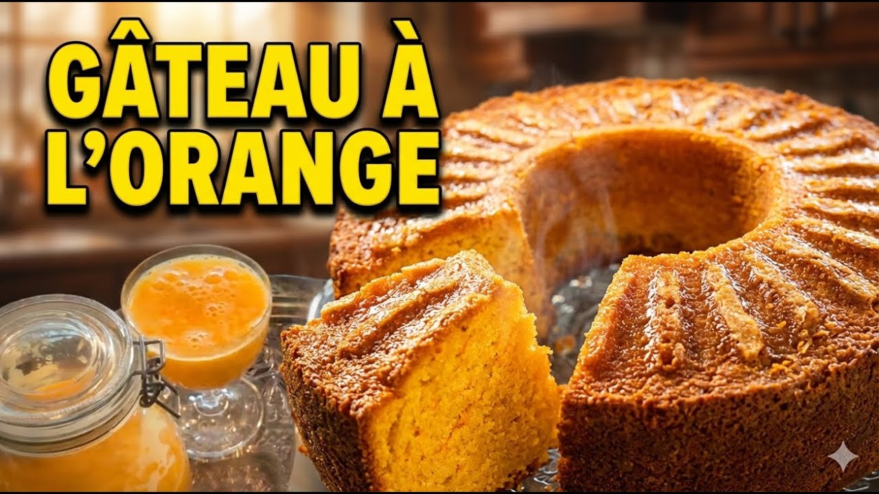 🍊 Gâteau à l'Orange – La Recette de Notre Enfance (Simple et Authentique) 🍰