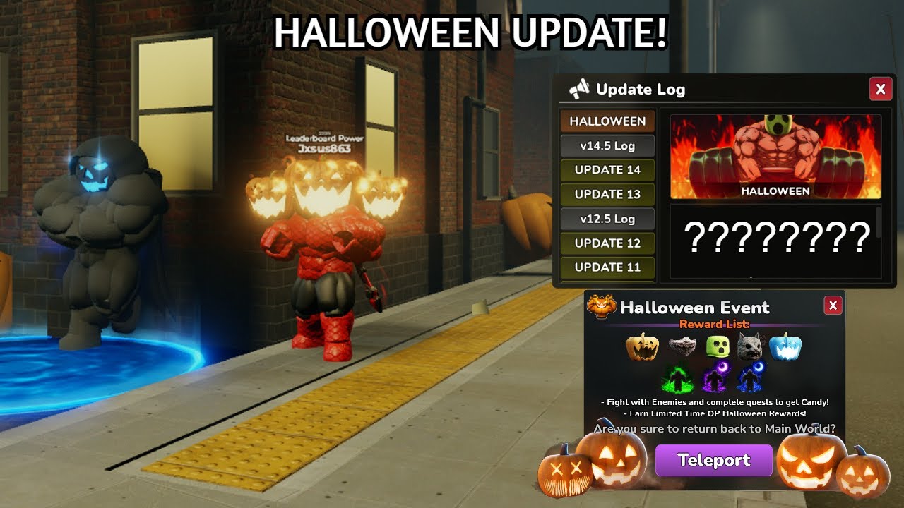 NEW HALLOWEEN GYM LEAGUE UPDATE !!!