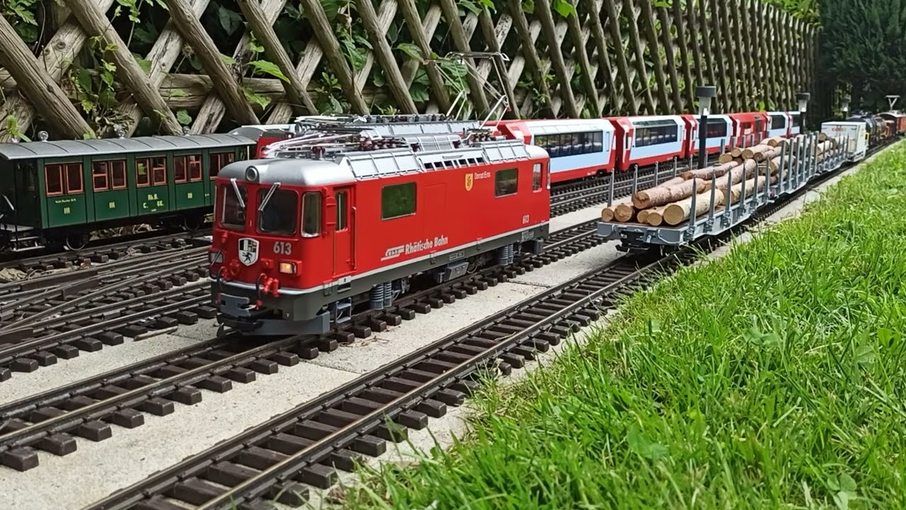 LGB RhB/mgbahn Lokwechsel am Glacier Express