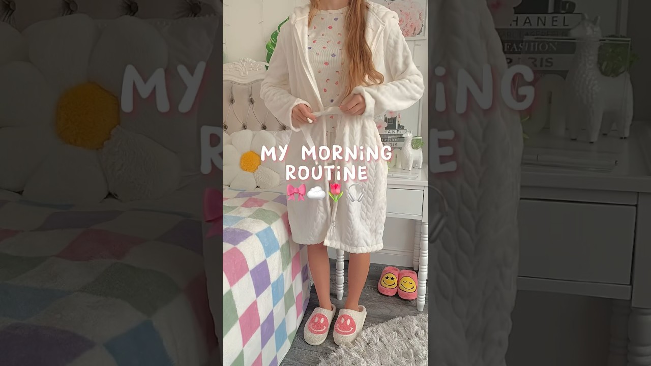 My morning routine🫶🏻🌷 #aesthetic #lifestyle #vlog #preppy #morning #routine #skincare #selfcare