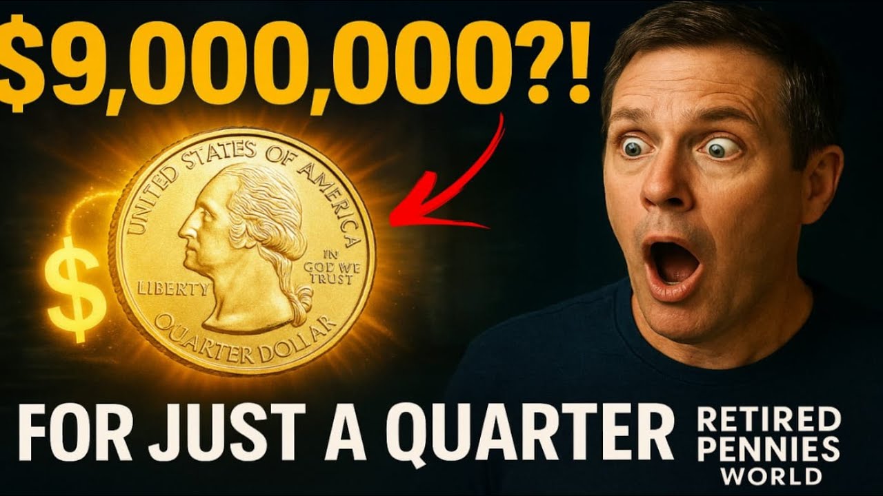 This Quarter Doller Is Worth $9,000,000?! (Rare Coin You Might Have!) 💰 | Retired Pennies World
