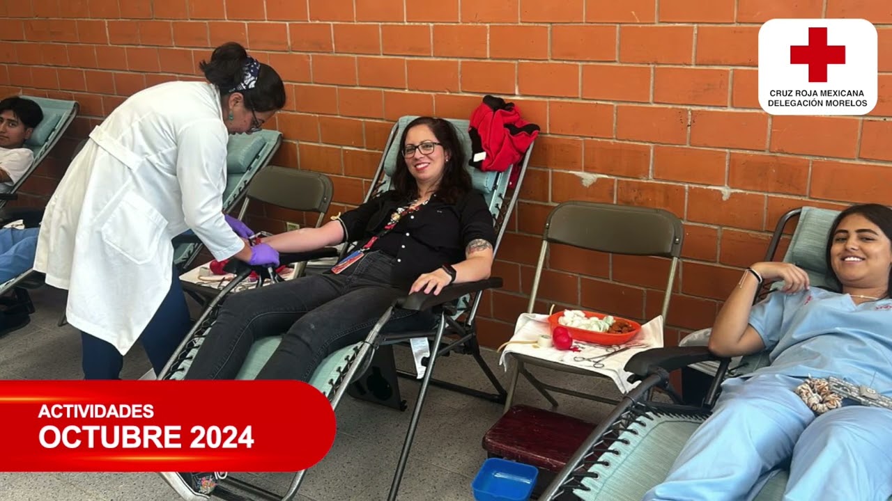 Cruz Roja Mexicana Delegación Morelos-Actividades Octubre 2024