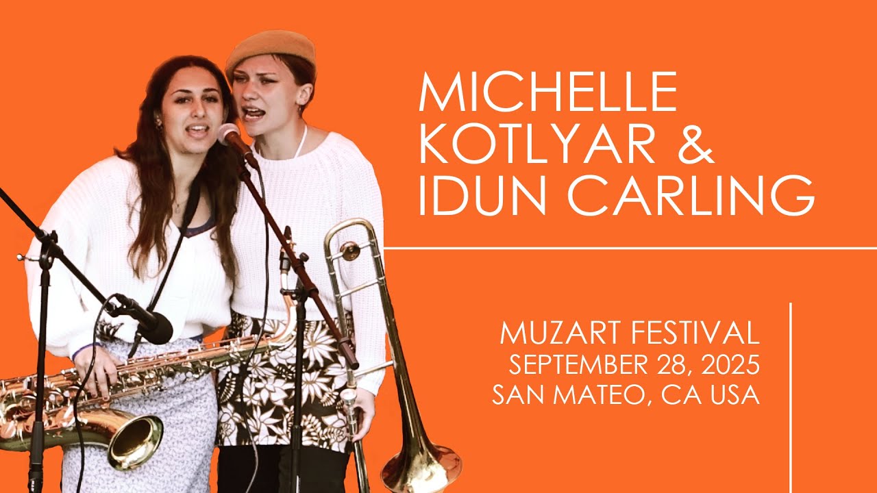 Мишель Котляр и Идун Карлинг на фестивале МузАрт. Сан-Матео, Калифорния, США. 28 сентября 2025 г.