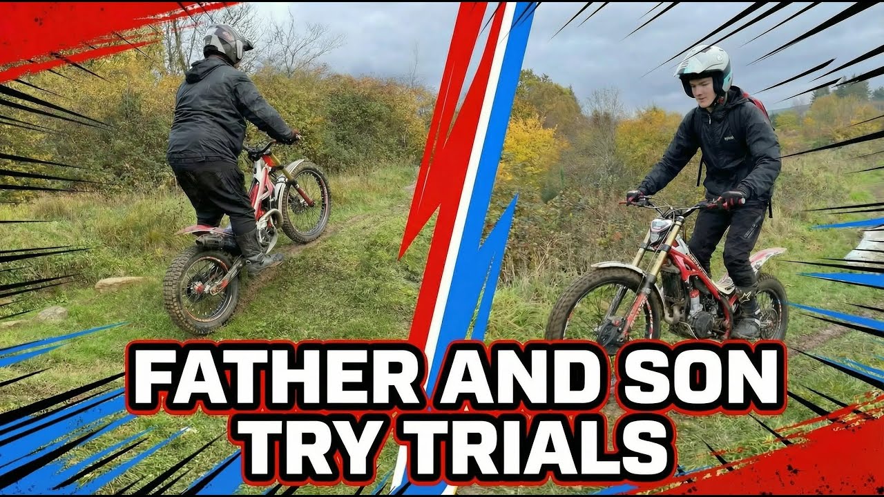 Father and Step son try trials riding for the first time 🤘🏻