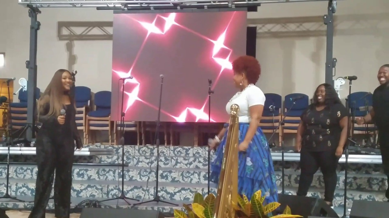 Erica Campbell killing it with Tina MARY MARY ... I AM PowHerful DAVE HUIE