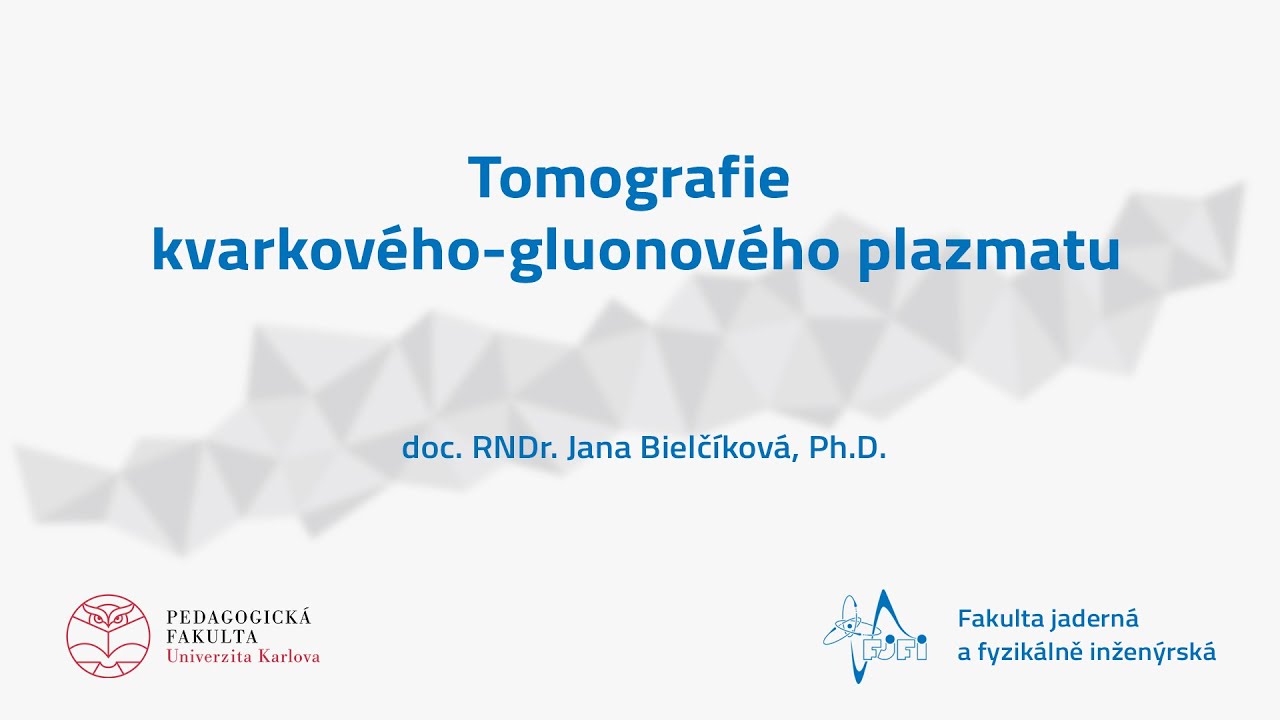 doc. RNDr. Jana Bielčíková, Ph.D.: Tomografie kvarkového-gluonového plazmatu