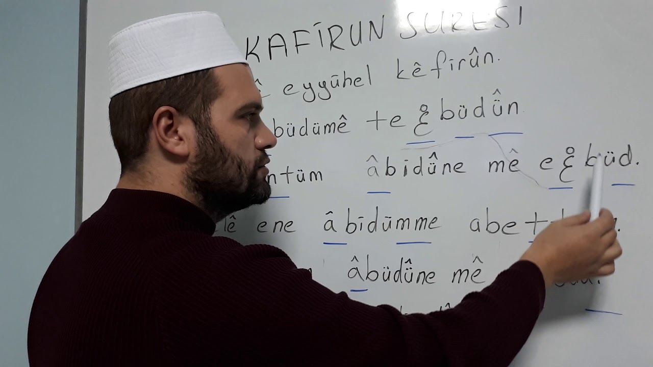 Kafirun suresi talimi türkçesinden anlatan: ibrahim Akçer