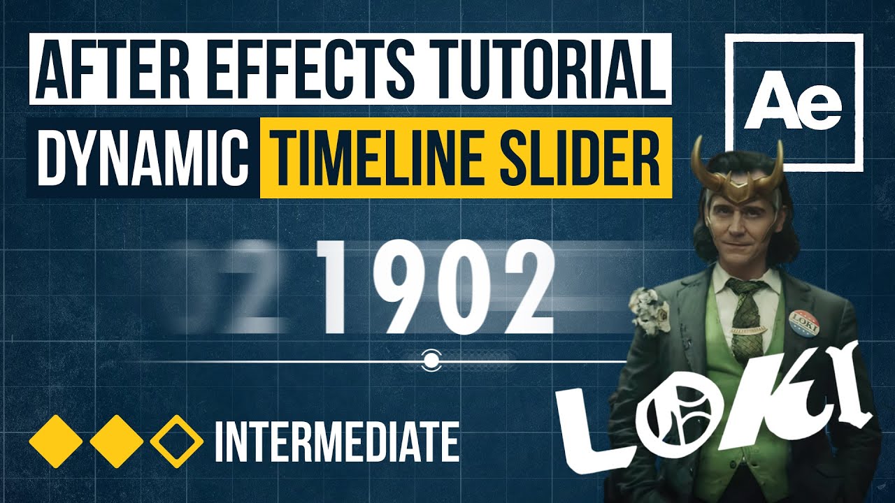 After Effects Tutorial - Dynamic Timeline Slider (Loki Disney+)
