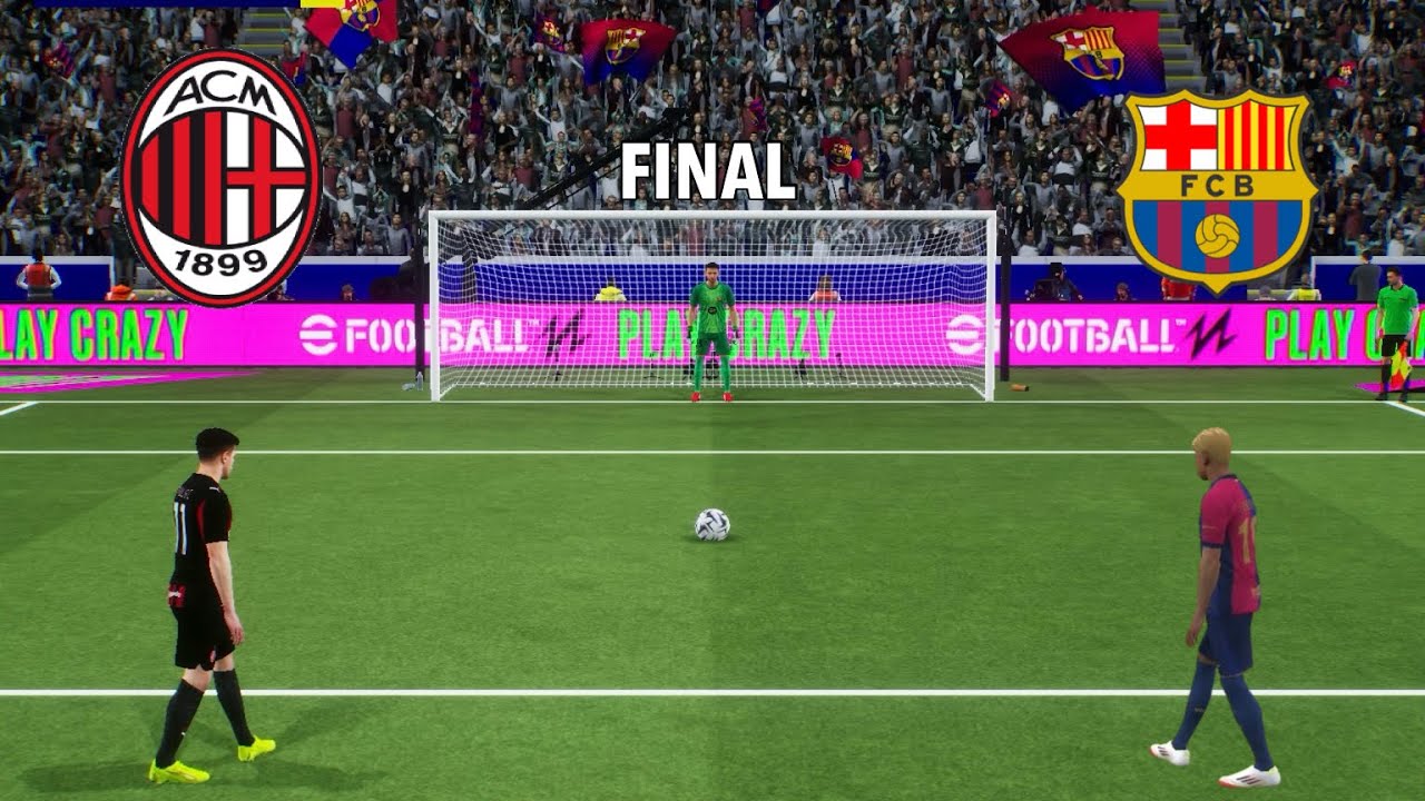 AC MILAN vs FC BARCELONA PENALTY SHOOTOUT | MIL vs FCB MATCH | MODRIC vs LAMINE