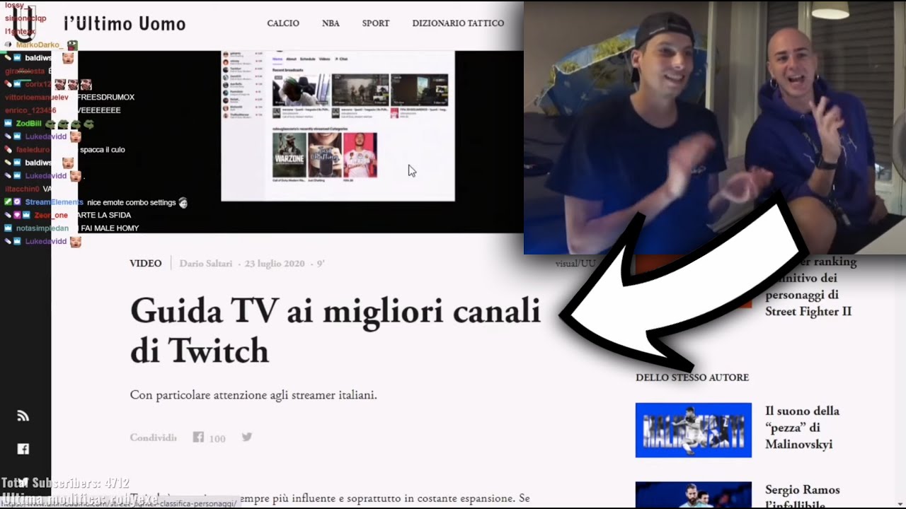 Homyatol e Panetti - Guida TV ai migliori canali di Twitch