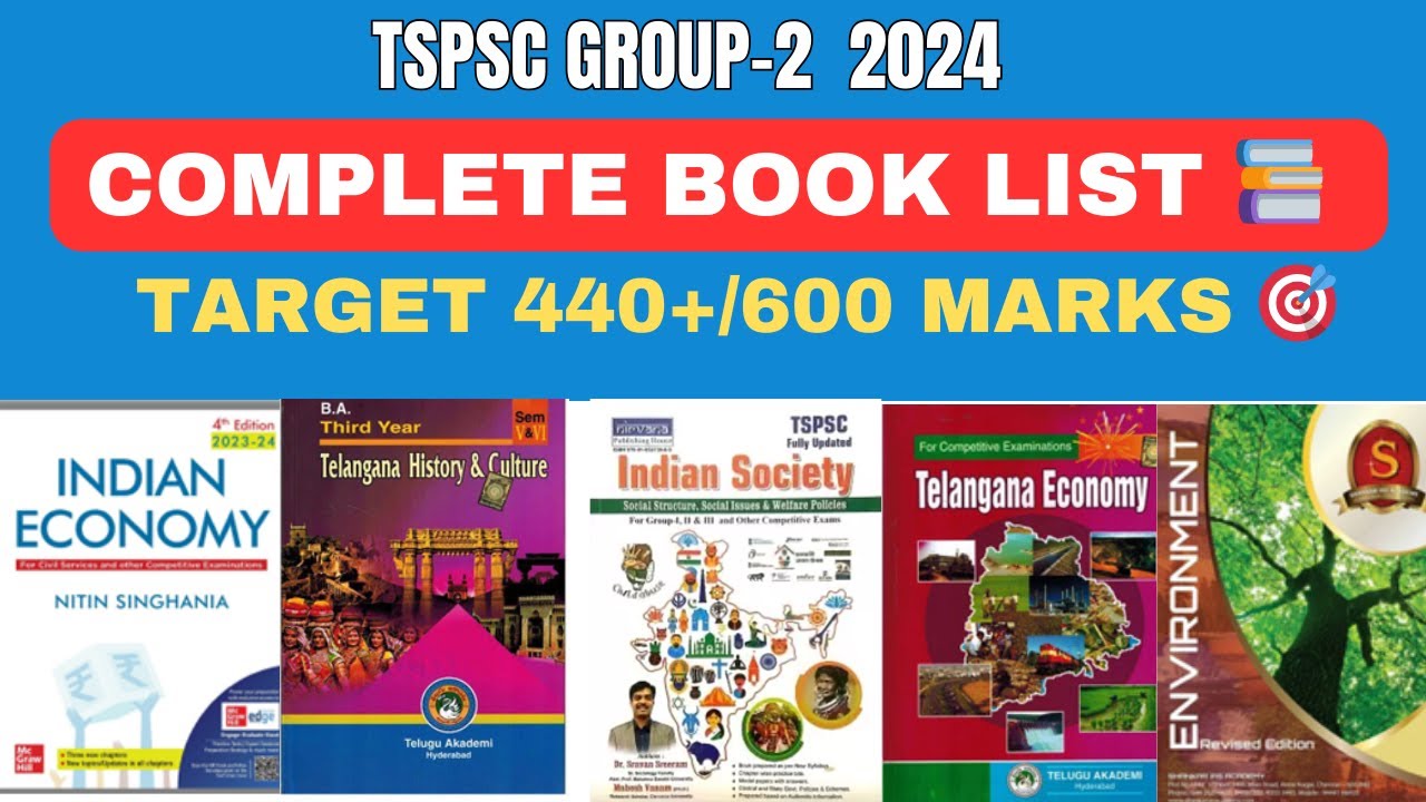 TSPSC GROUP-2 || COMPLETE BOOK LIST || EXAM APPROACH AND FRAMEWORK || TARGET 440+ SCORE || IMPORTANT