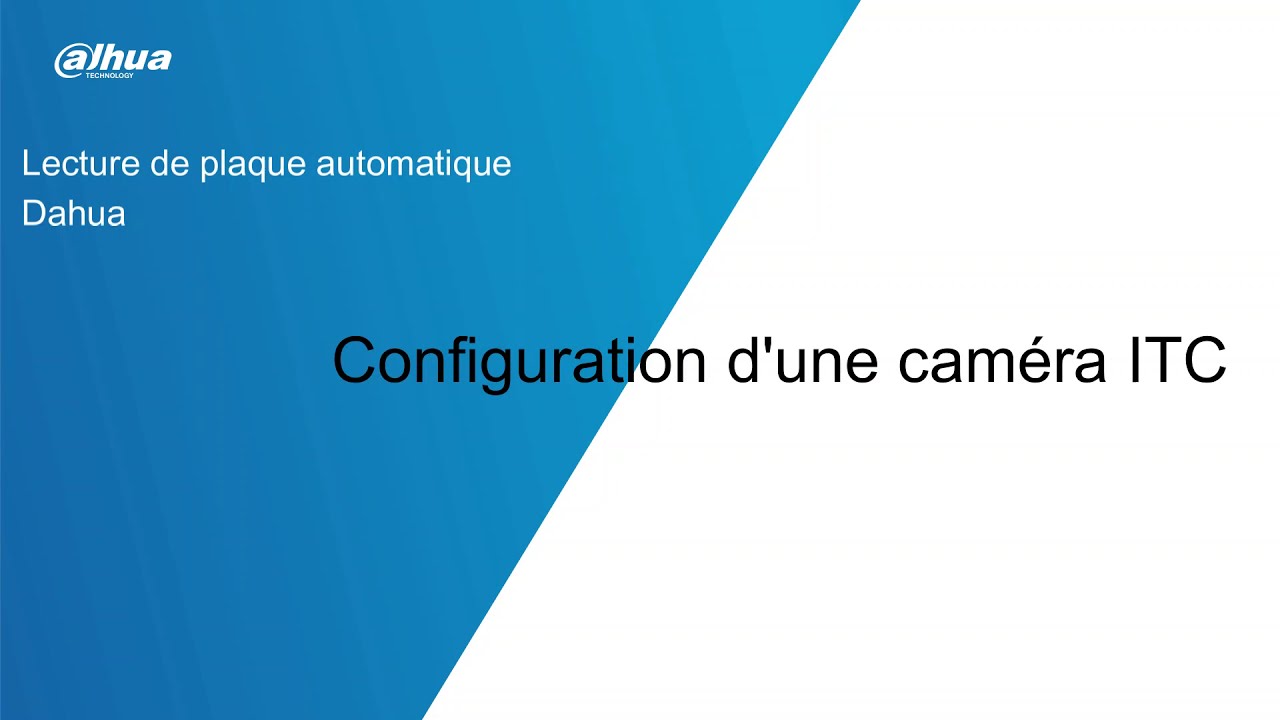 Configuration d'une caméra ANPR ITC431 sur un NVR5-1
