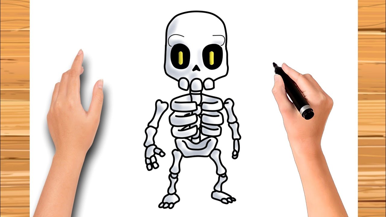 como desenhar a SKIN DO ESQUELETO de STUMBLE GUYS -cómo dibujar la PIEL DE ESQUELETO DE STUMBLE GUYS