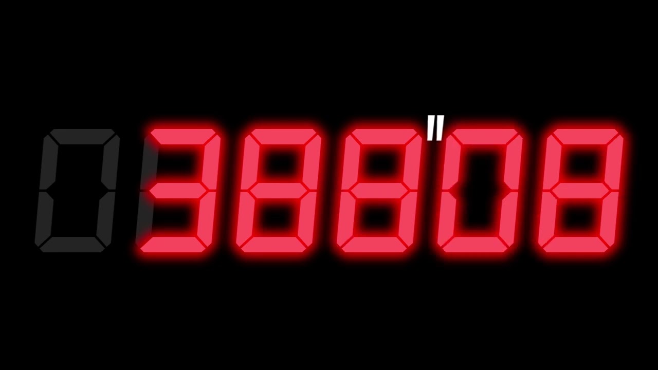 デジタルタイマー 600秒 カウントダウン