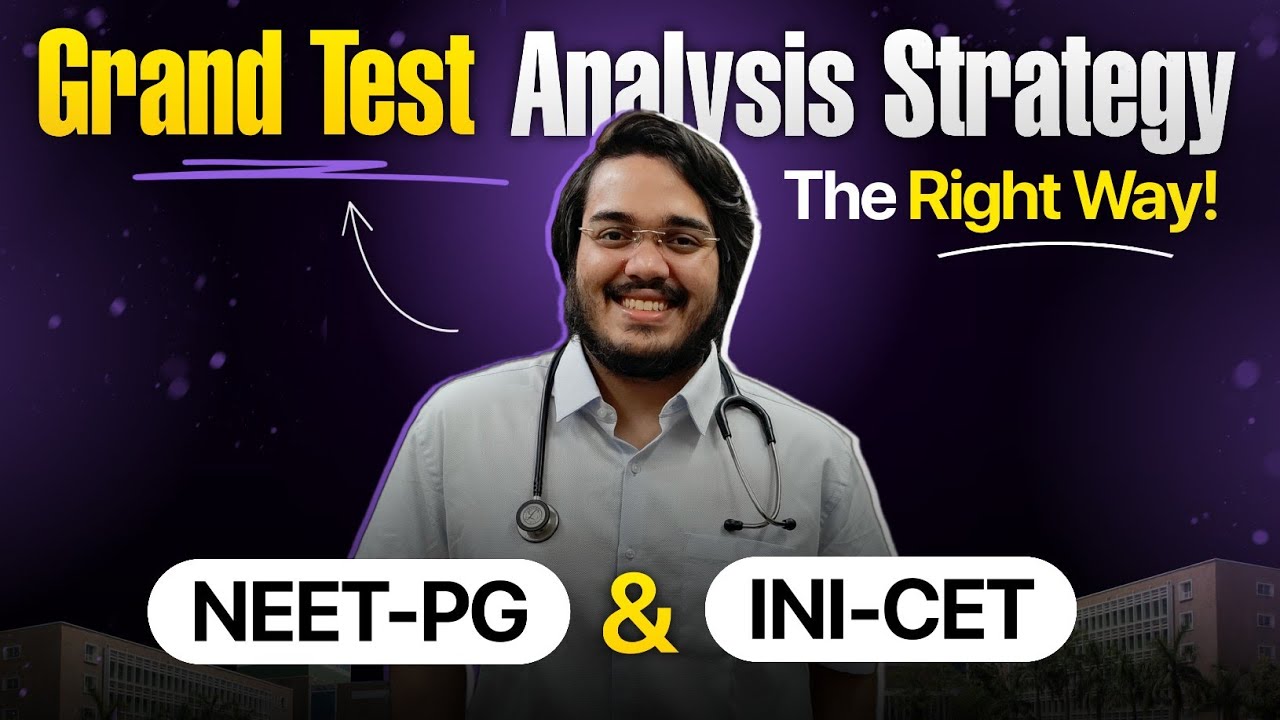The RIGHT Way to Review GTs for NEET-PG & INICET by Dr Aman Tilak, MD | Ultimate Grand Test Strategy