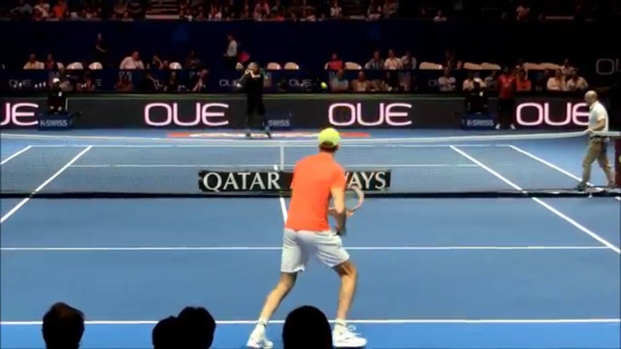 Pierre Hugues-Herbert vs Ivo Karlovic | IPTL 2015 | Court Level View