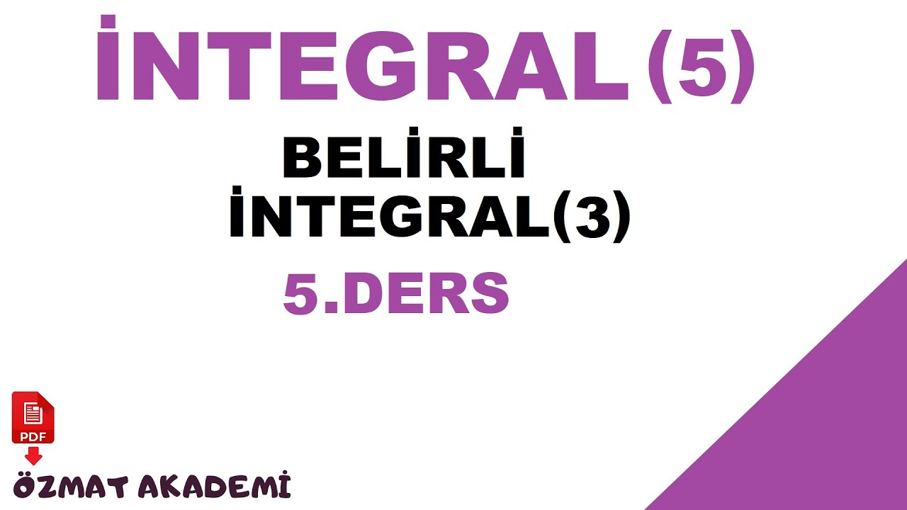BELİRLİ İNTEGRALDE TEK ÇİFT FONKSİYON
