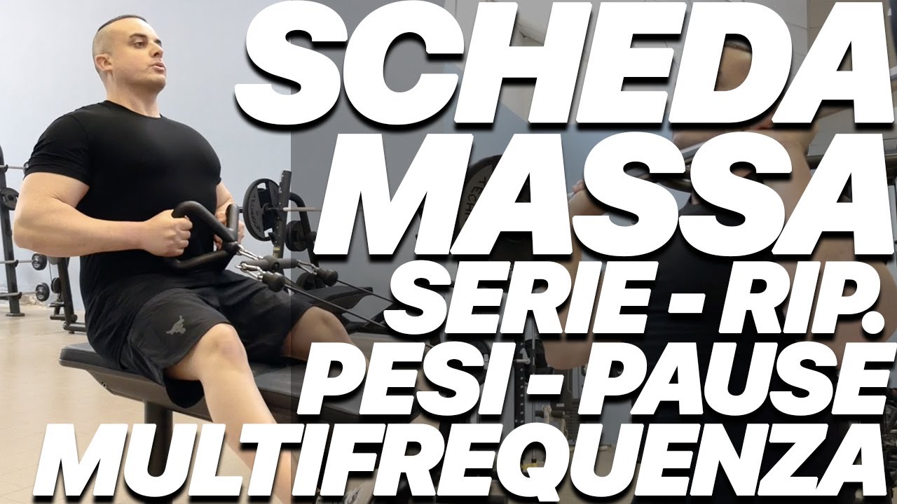 Scheda Massa: Tutti i Numeri di Base (Serie, Ripetizioni, Pause, Pesi, Esercizi e Multifrequenza)