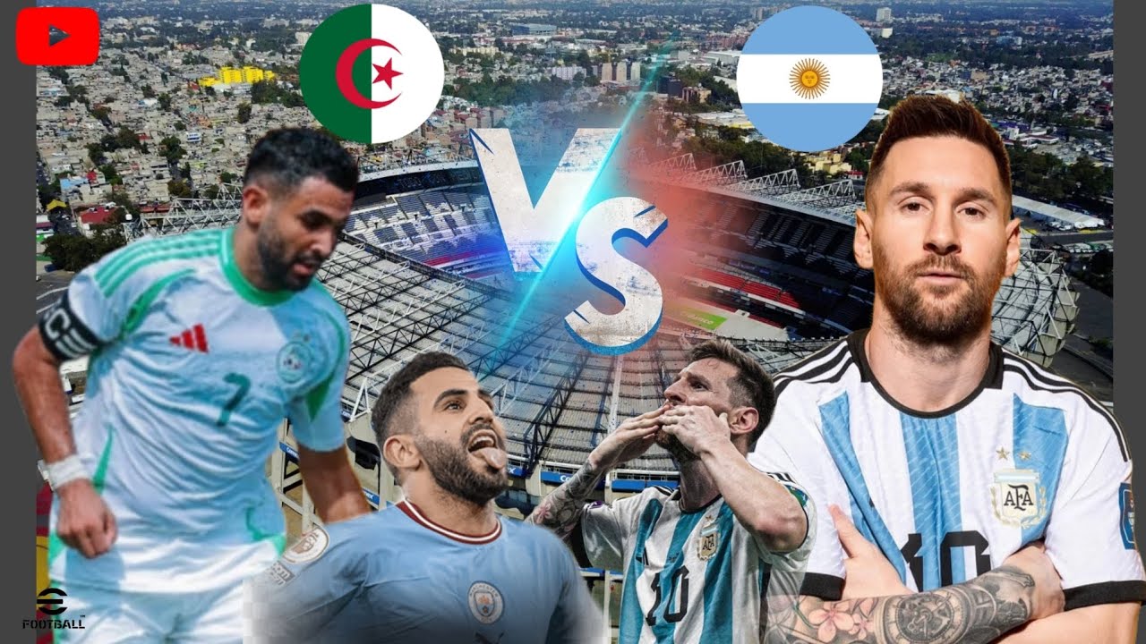 الجزاءر ضد الارجنتين 😱🔥 جنون رياض #mahrez #messi #algerie #argentina #fifa 
