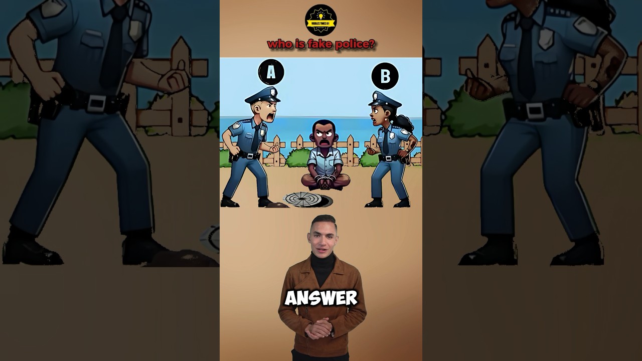 Who is the fake police?|#quiz #quizriddles #quizapp #quizetime #quizone