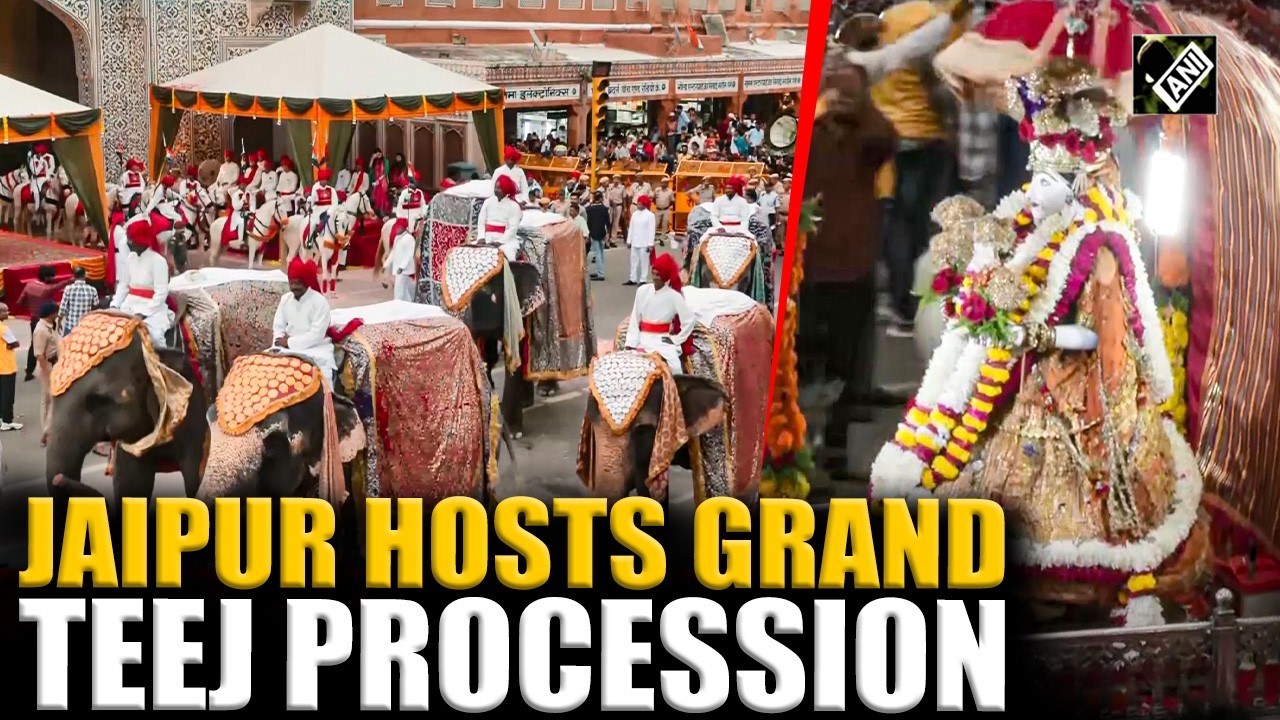 Rajasthan: Royal Teej Procession Held in Jaipur, Showcasing 300-Year-Old Tradition