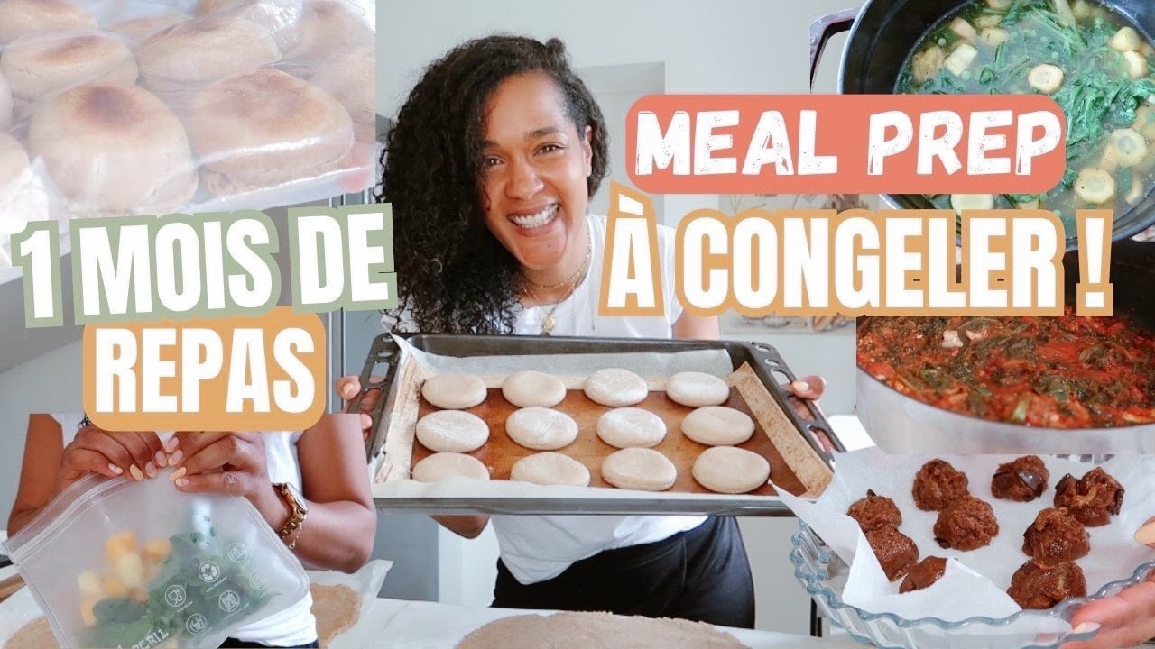 1 Mois De MEAL PREP à CONGELER | Petit-déj, Déjeuner, Dîner ET goûter !