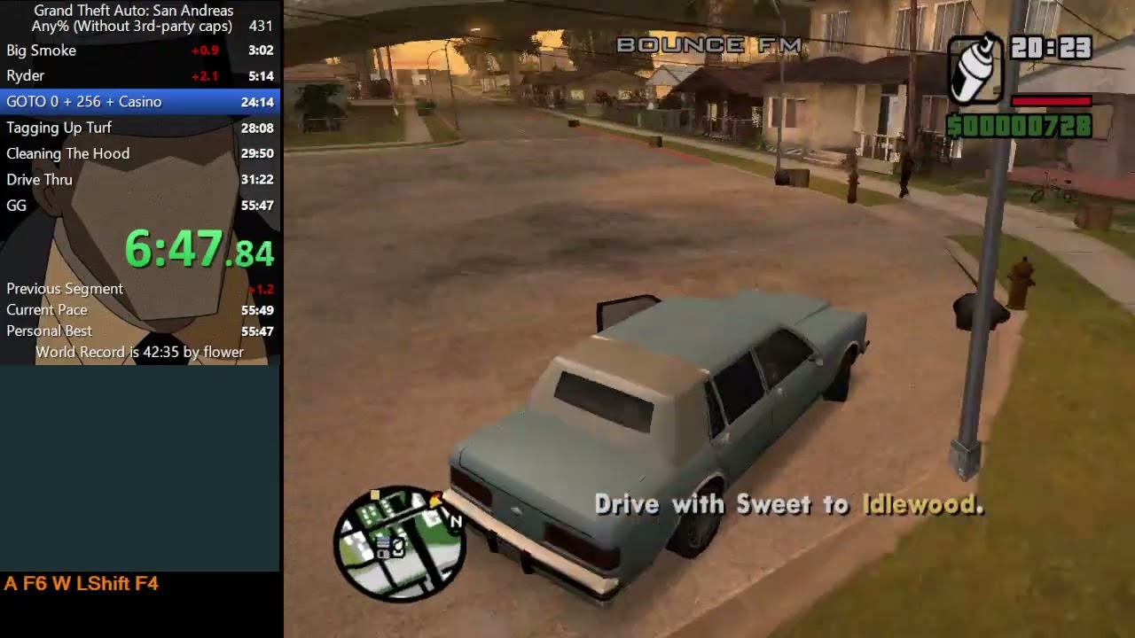 GTA:SA Any% AJS (Without 3rd-party caps) in 46:52
