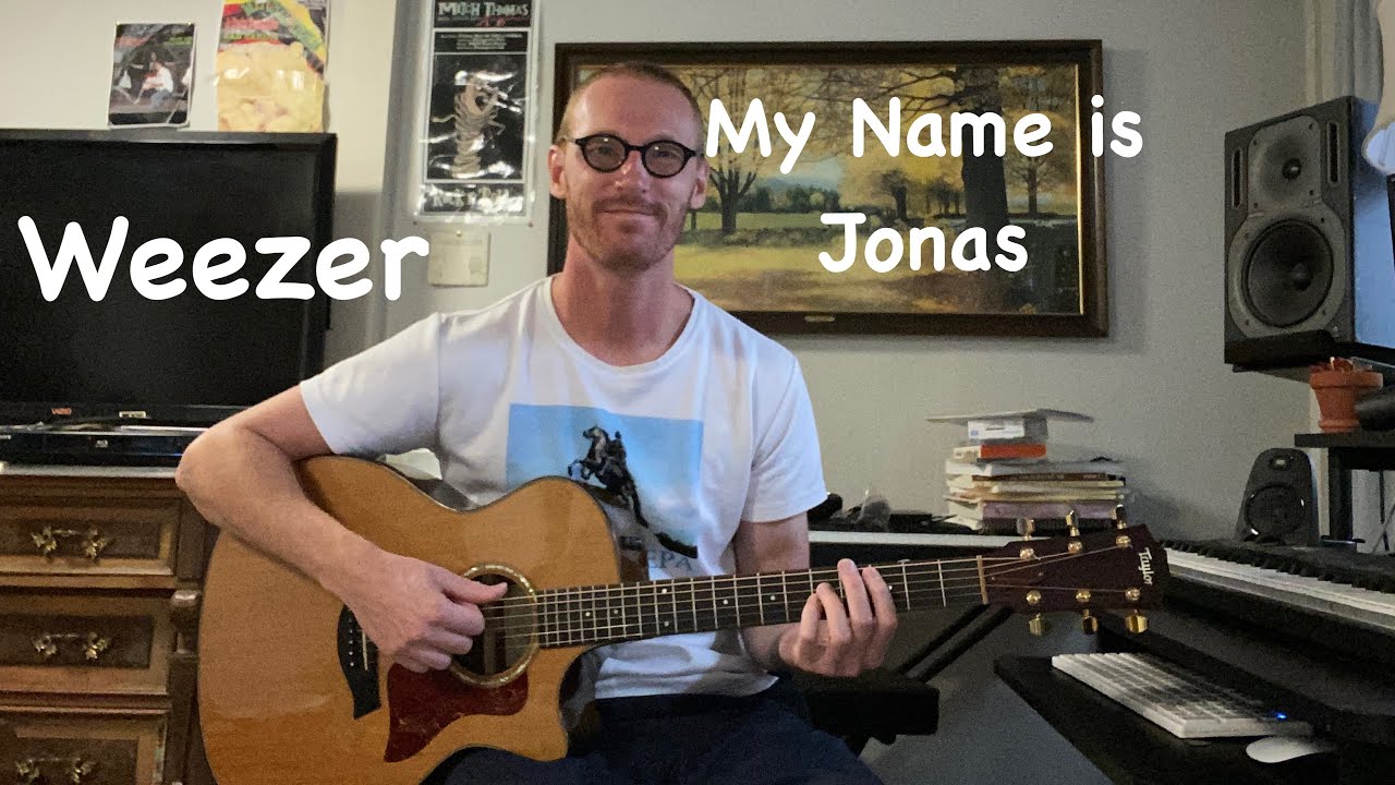 Weezer - My Name is Jonas - Guitar Lesson - Fingerstyle Intro, Verse, Chorus and Solo
