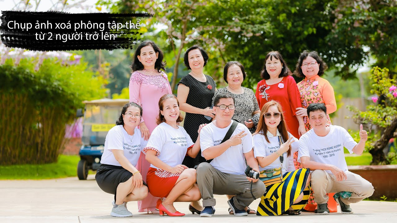 Hướng dẫn chụp ảnh chân dung 2-3 người, chụp tập thể xóa phông nét đều với khẩu độ lớn