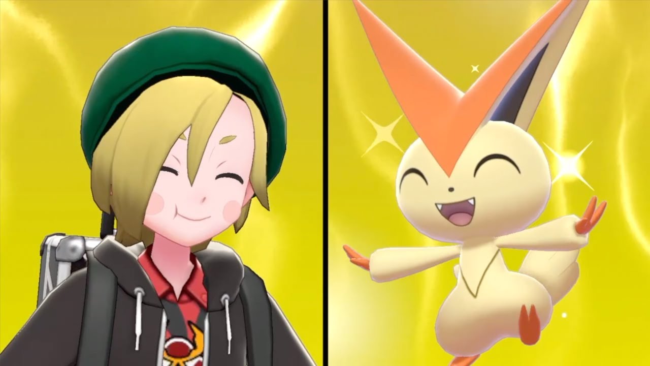 Camping with Victini in Pok&eacute;mon Sword & Shield
