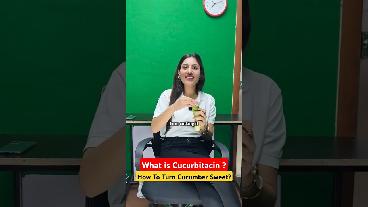 What is Cucurbitacin | How To Turn Cucumber Sweet? | Bio Facts | Shivani Maam #neet #ytshorts