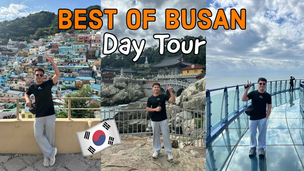 BUSAN 1 DAY TOUR - Famous spots in Busan | Busan Korea Vlog