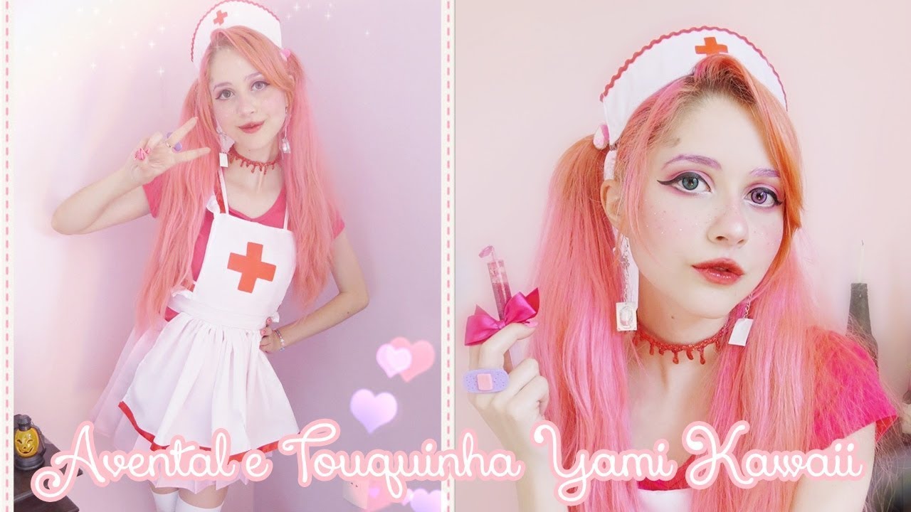 ☆ﾟ*･｡* Como fazer Avental e Touquinha de Enfermeira YAMI KAWAII | D.I.Y. KAWAII *･｡* ☆ﾟ| 𝕷𝖎𝖙𝖙𝖑𝖊 𝕭.